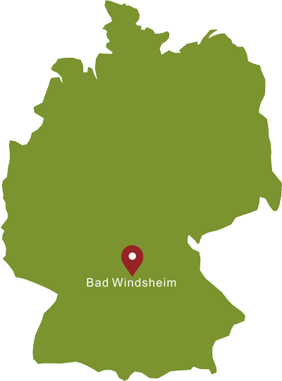 Lage Bad Windsheim in Deutschland